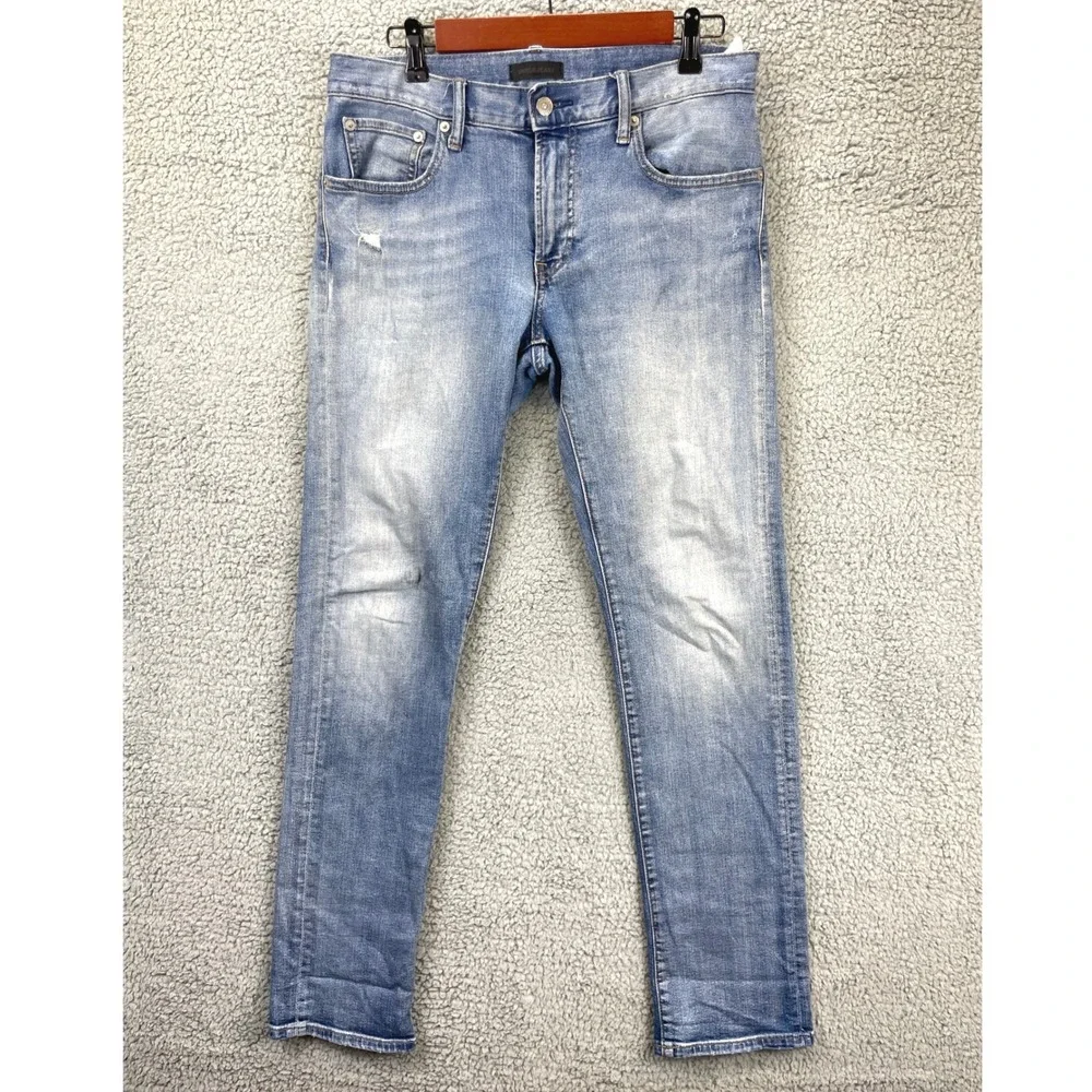 Uniqlo Jeans Men's 31 Blue Denim Skinny Fit Slim Stretch Modern Casual Pants